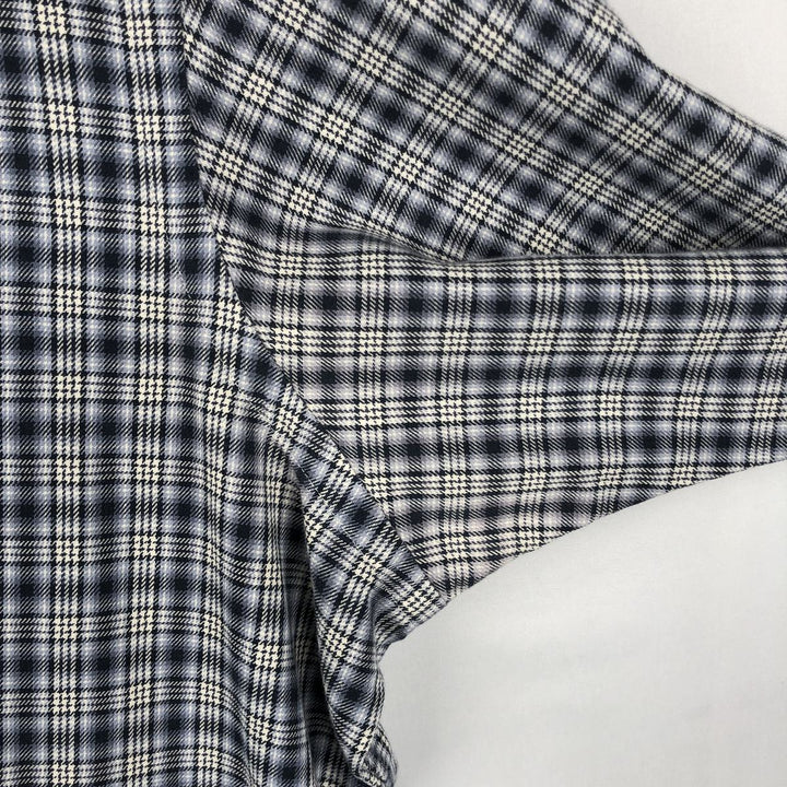 Ralph Lauren Classic Fit Long Sleeve Button Down Check Shirt Men's XL cotton black type Vintage Second Hand