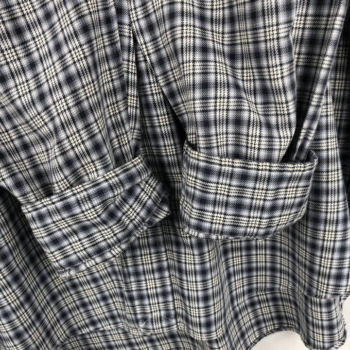 Ralph Lauren Classic Fit Long Sleeve Button Down Check Shirt Men's XL cotton black type Vintage Second Hand