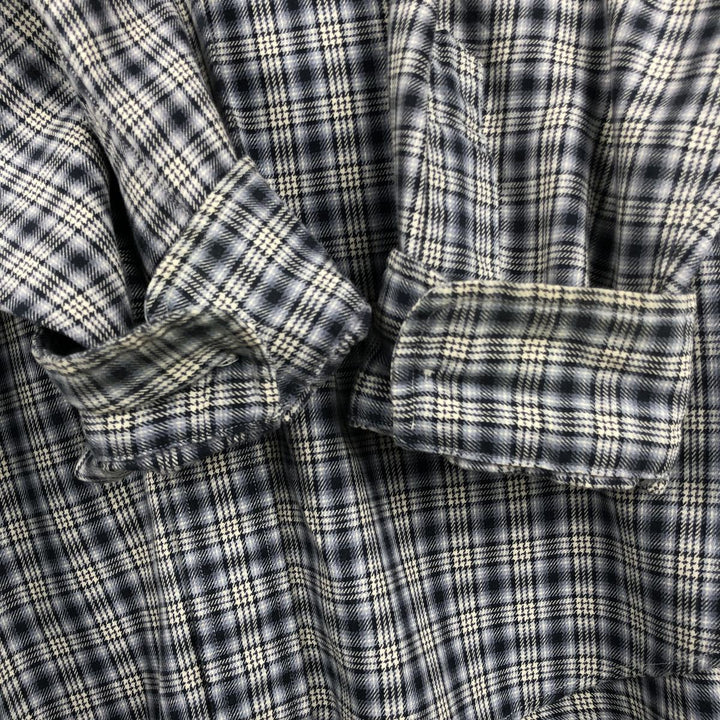 Ralph Lauren Classic Fit Long Sleeve Button Down Check Shirt Men's XL cotton black type Vintage Second Hand