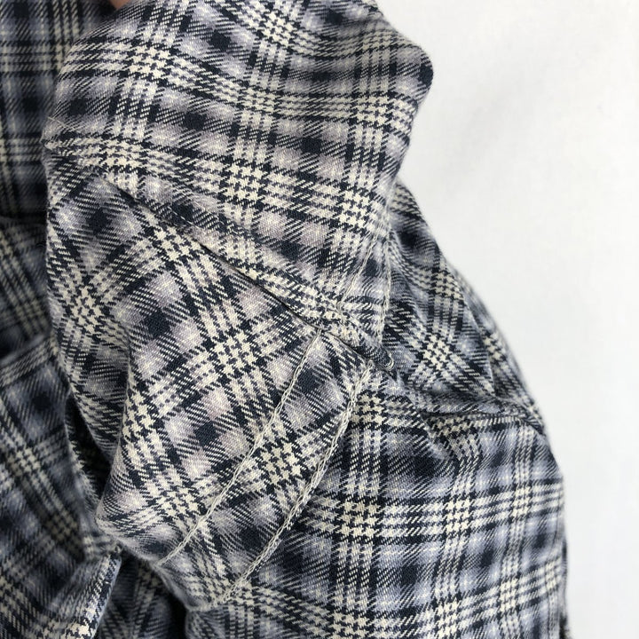 Ralph Lauren Classic Fit Long Sleeve Button Down Check Shirt Men's XL cotton black type Vintage Second Hand