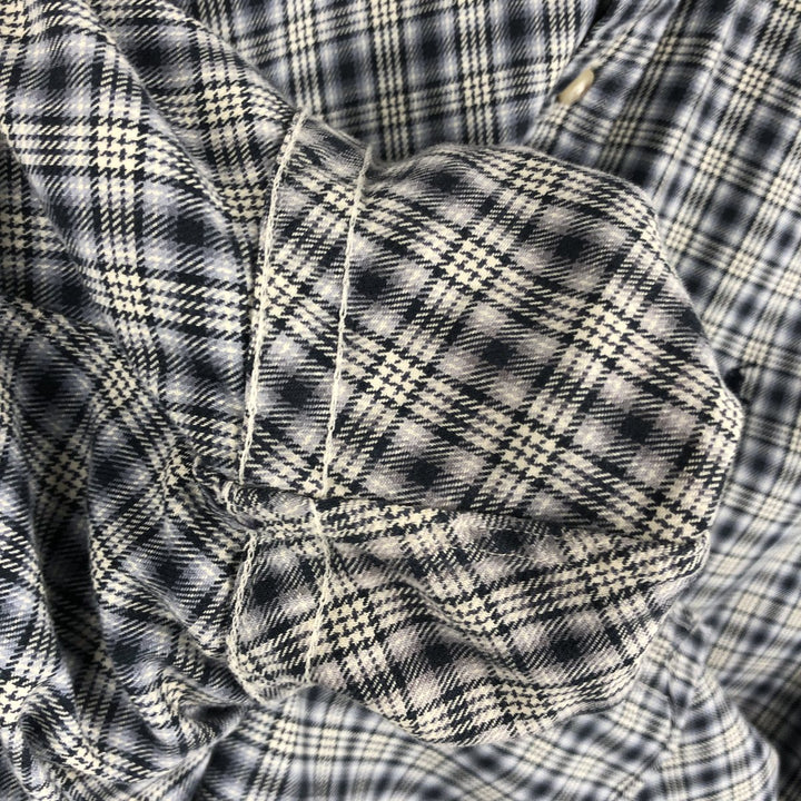 Ralph Lauren Classic Fit Long Sleeve Button Down Check Shirt Men's XL cotton black type Vintage Second Hand