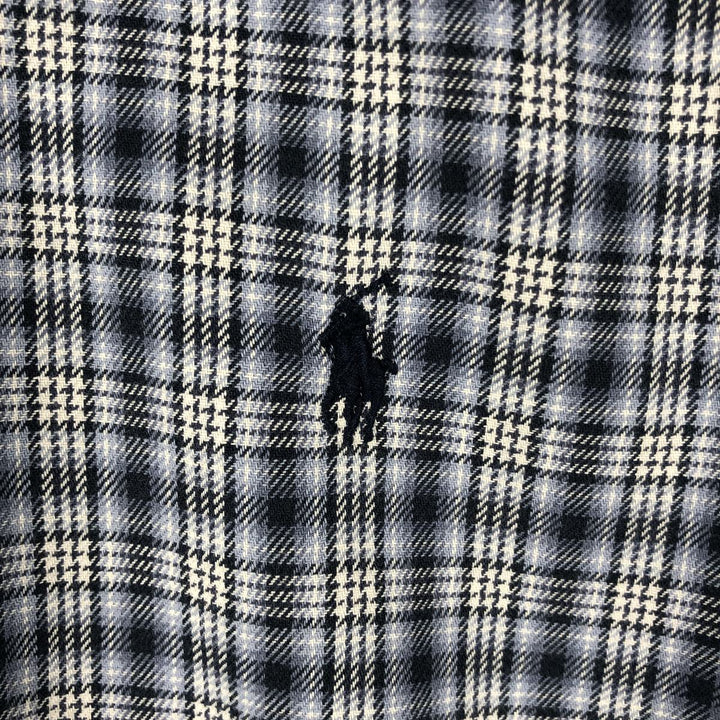Ralph Lauren Classic Fit Long Sleeve Button Down Check Shirt Men's XXL cotton black type Vintage Second Hand