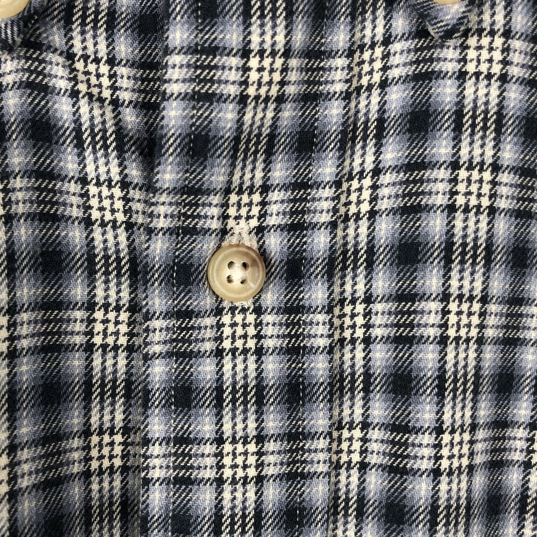 Ralph Lauren Classic Fit Long Sleeve Button Down Check Shirt Men's XXL cotton black type Vintage Second Hand