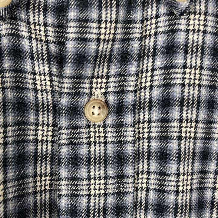 Ralph Lauren Classic Fit Long Sleeve Button Down Check Shirt Men's XXL cotton black type Vintage Second Hand