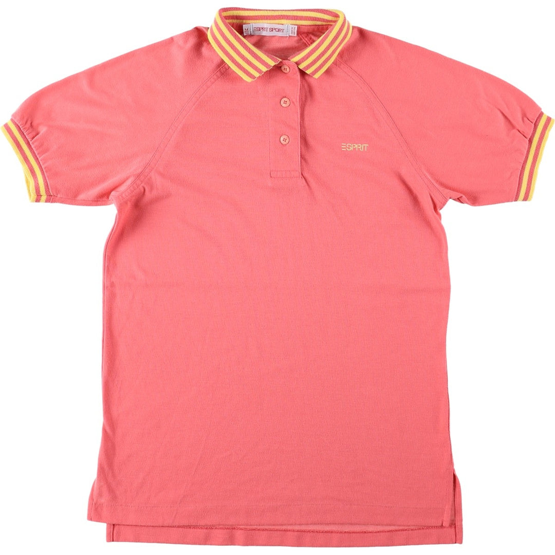 Esprit SPORT Short-Sleeve Polo Shirt, Women's Size M (approx.) unclear pink type Vintage Second Hand