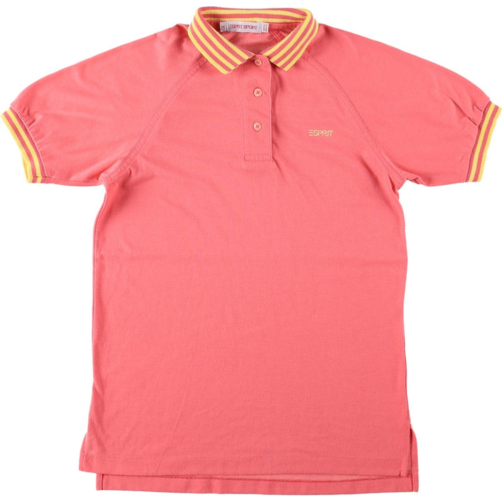 Esprit SPORT Short-Sleeve Polo Shirt, Women's Size M (approx.) unclear pink type Vintage Second Hand