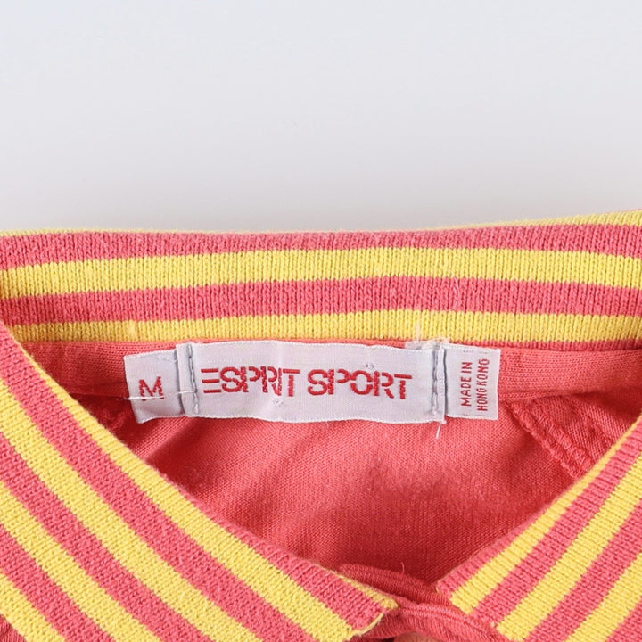 Esprit SPORT Short-Sleeve Polo Shirt, Women's Size M (approx.) unclear pink type Vintage Second Hand