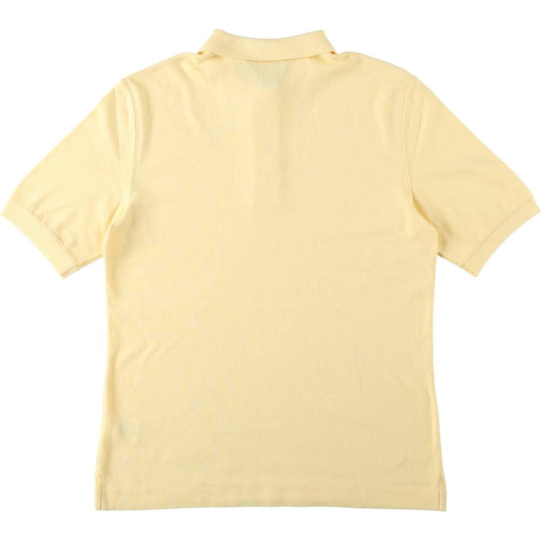 Lands' End Short-Sleeve Polo Shirt, Women's Size S (approx.) cotton yellow type Vintage Second Hand