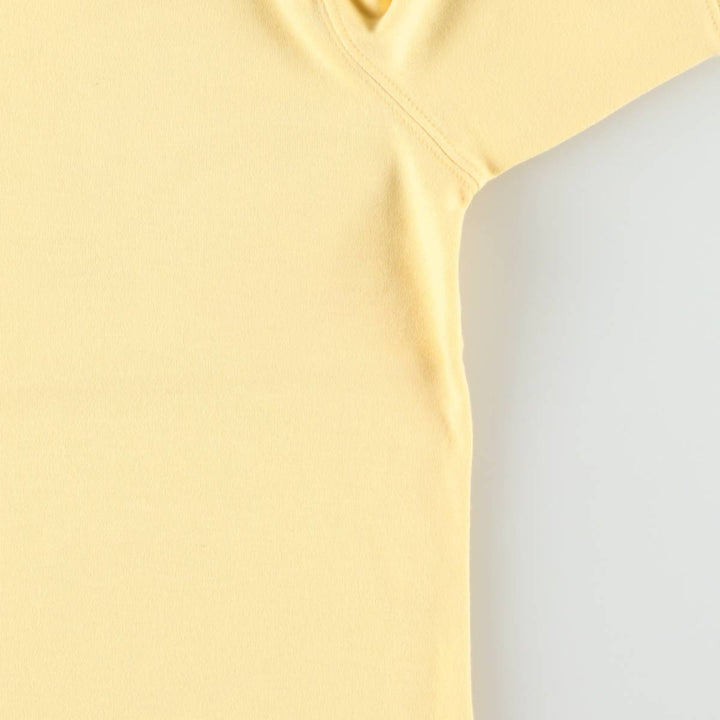 Lands' End Short-Sleeve Polo Shirt, Women's Size S (approx.) cotton yellow type Vintage Second Hand