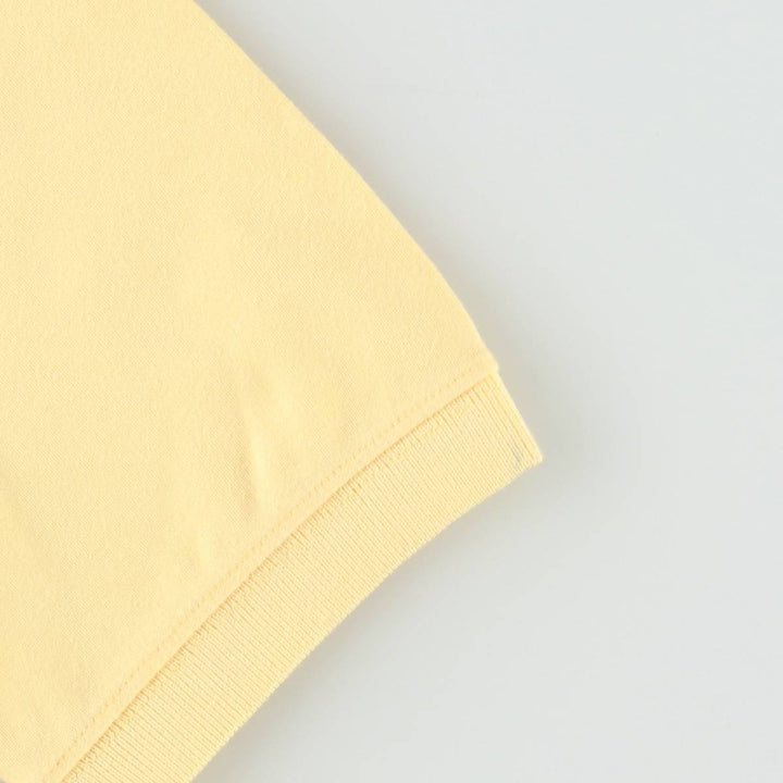 Lands' End Short-Sleeve Polo Shirt, Women's Size S (approx.) cotton yellow type Vintage Second Hand
