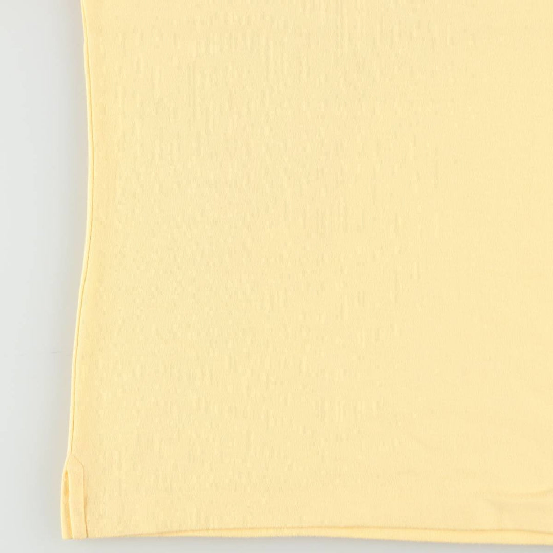 Lands' End Short-Sleeve Polo Shirt, Women's Size S (approx.) cotton yellow type Vintage Second Hand