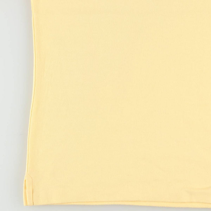Lands' End Short-Sleeve Polo Shirt, Women's Size S (approx.) cotton yellow type Vintage Second Hand