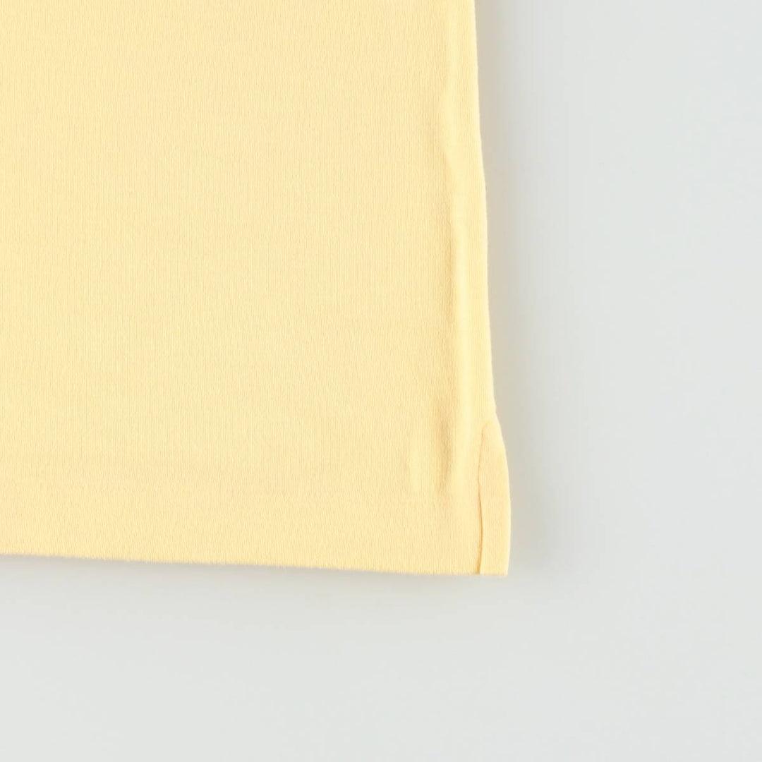 Lands' End Short-Sleeve Polo Shirt, Women's Size S (approx.) cotton yellow type Vintage Second Hand