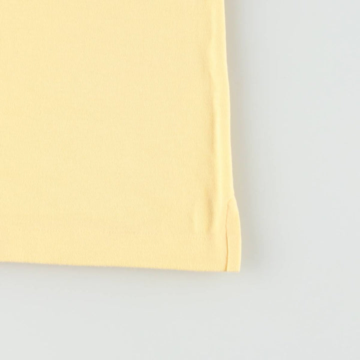 Lands' End Short-Sleeve Polo Shirt, Women's Size S (approx.) cotton yellow type Vintage Second Hand