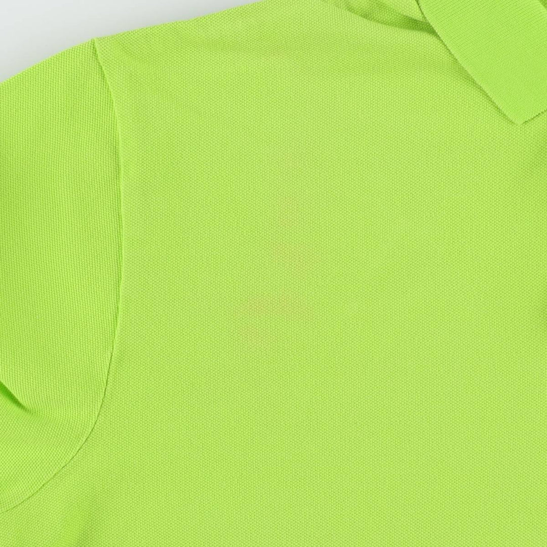Ralph Lauren POLO by Ralph Lauren short sleeve polo shirt, women's size L cotton green type yellow green Vintage Second Hand