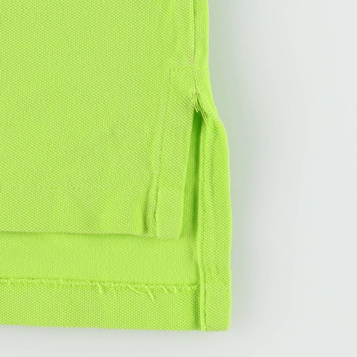 Ralph Lauren POLO by Ralph Lauren short sleeve polo shirt, women's size L cotton green type yellow green Vintage Second Hand