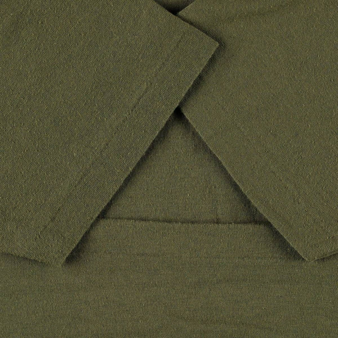 90s-00'S DUKE ATHLETIC PRODUCTS USMC (United States Marine Corps) Plain T-Shirt, Made in USA, Women's Size S (Equivalent), Vintage cotton Khaki type Vintage Second Hand