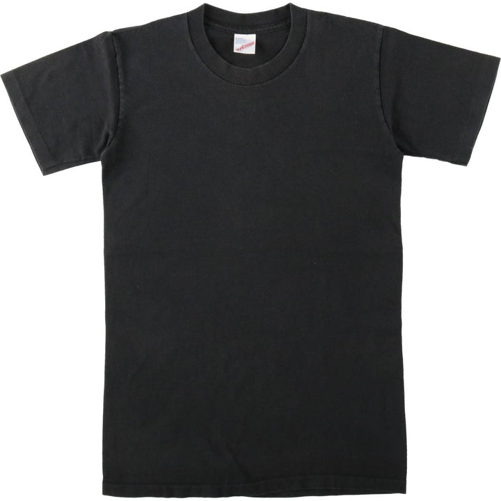 90'S DUKE ATHLETIC PRODUCTS Plain T-Shirt, Made in USA, Women's Size S (Equivalent), Vintage cotton black type Vintage Second Hand