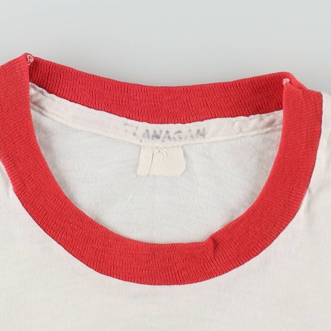 80s-90'S VAN CAMPS Advertising Ringer T-Shirt, Women's Size XS (Equivalent), Vintage unclear white type Vintage Second Hand