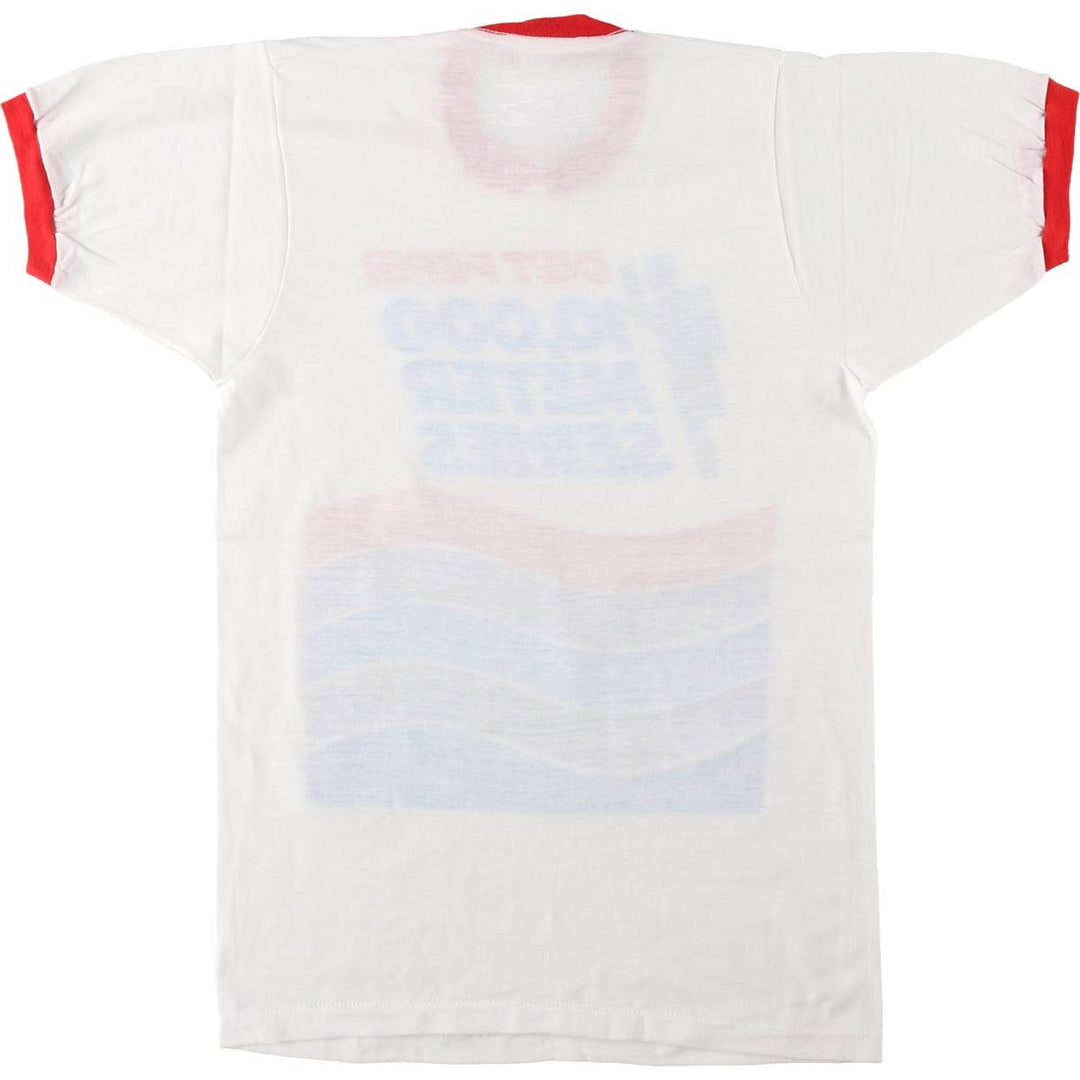 80'S PepsiCo DIET PEPSI Advertising Ringer T-Shirt, Women's Size S (approx.), Vintage unclear white type Vintage Second Hand