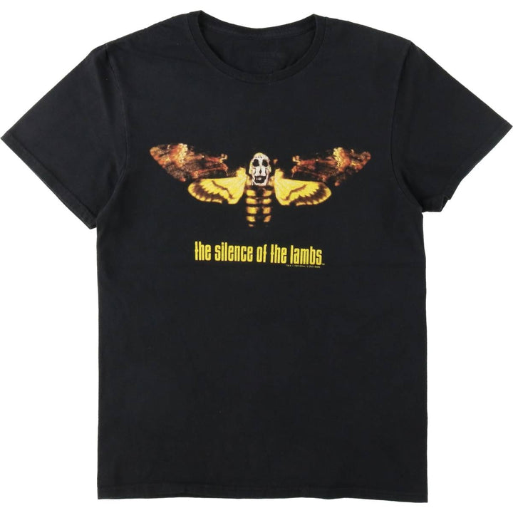 THE SILENCE OF THE LAMBS Movie T-shirt (Women's Size S) cotton black type Vintage Second Hand