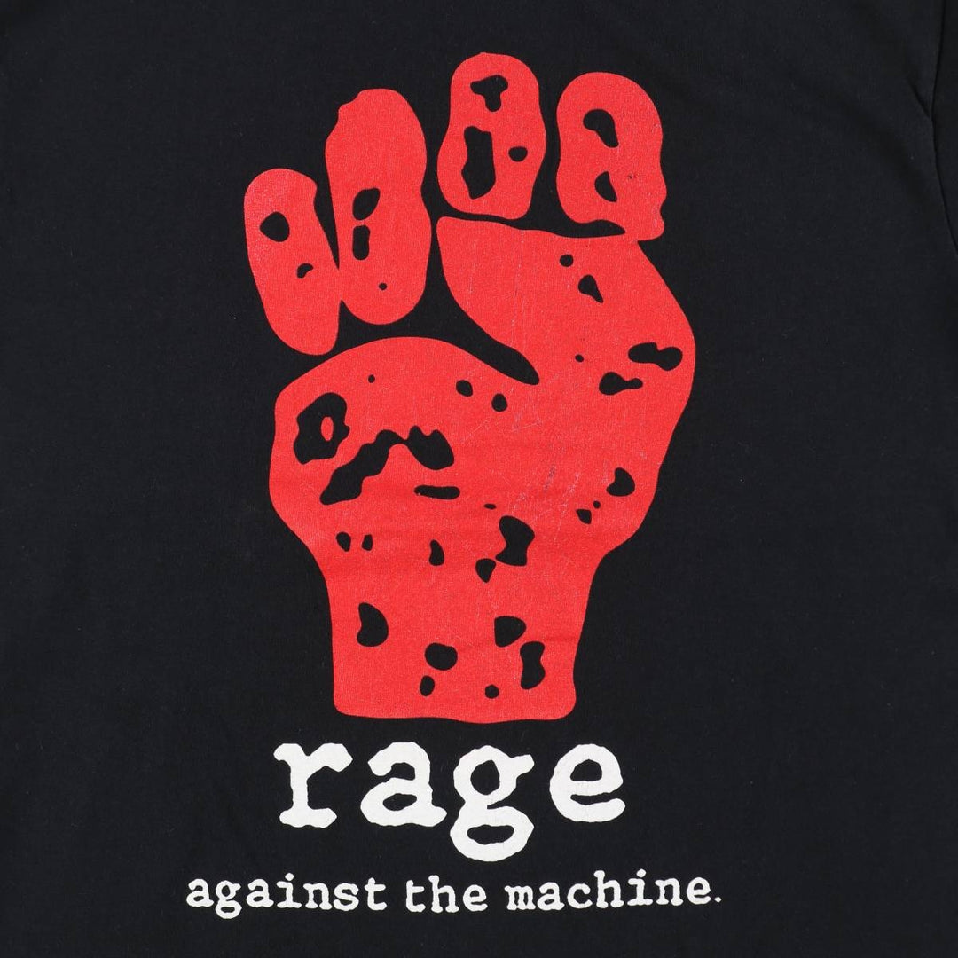 Rage Against the Machine band t-shirt, women's size M (approximately) unclear black type Vintage Second Hand