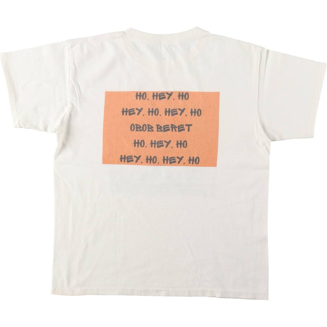 BELL BIV DEVOE Wrap T-Shirt (Women's Size M) unclear white type Vintage Second Hand