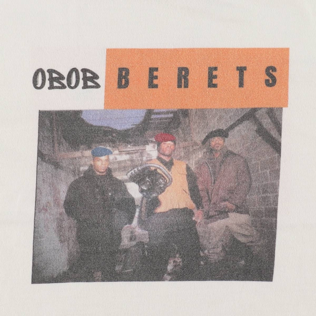 BELL BIV DEVOE Wrap T-Shirt (Women's Size M) unclear white type Vintage Second Hand