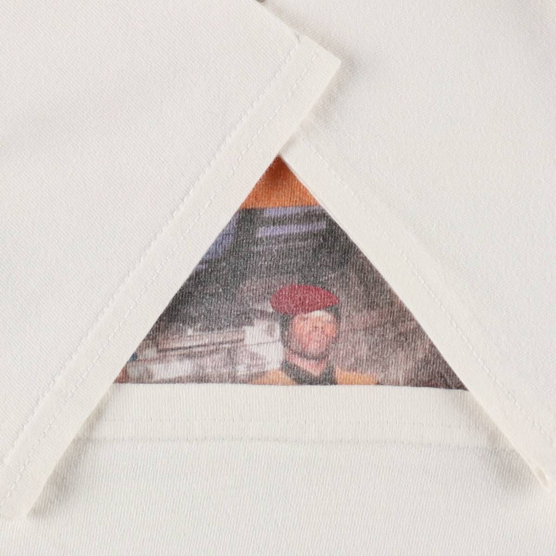 BELL BIV DEVOE Wrap T-Shirt (Women's Size M) unclear white type Vintage Second Hand
