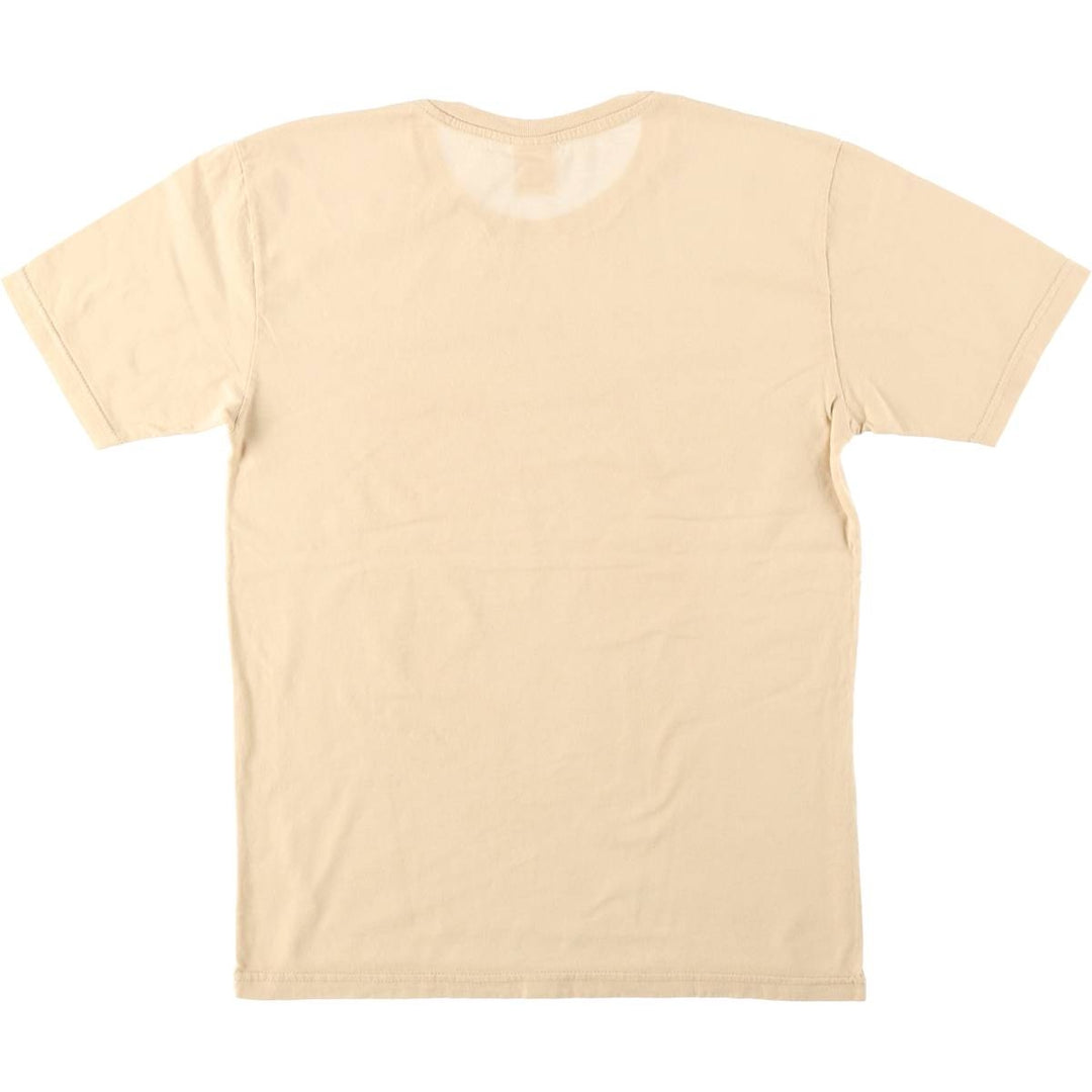 TIMETEX LEONARDO DA VINCI Art T-shirt, Made in Italy, Women's Size S (approx.) cotton beige type brown Vintage Second Hand