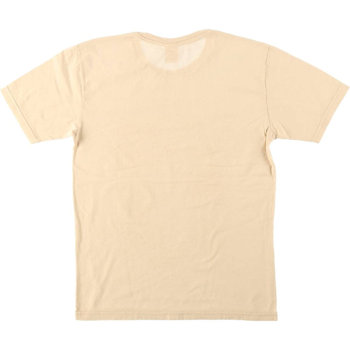TIMETEX LEONARDO DA VINCI Art T-shirt, Made in Italy, Women's Size S (approx.) cotton beige type brown Vintage Second Hand