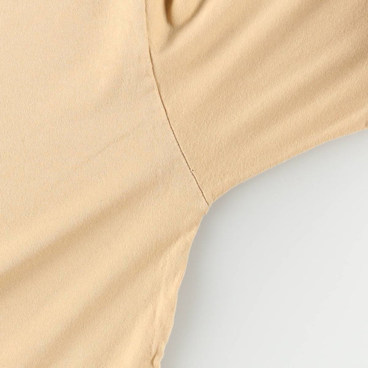 TIMETEX LEONARDO DA VINCI Art T-shirt, Made in Italy, Women's Size S (approx.) cotton beige type brown Vintage Second Hand
