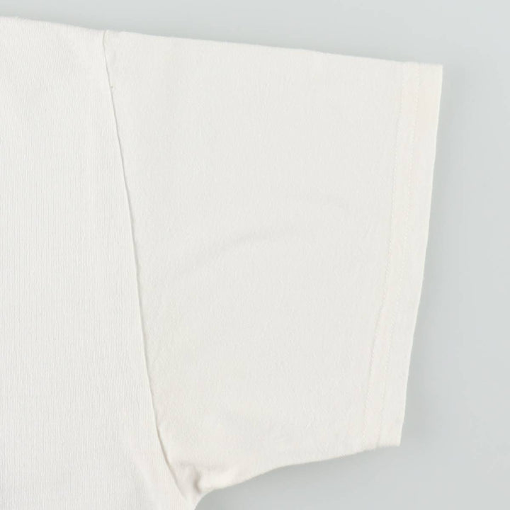 90s-era Teddy Bear Pattern Print T-Shirt, Women's Size L (approx.), Vintage unclear white type Vintage Second Hand