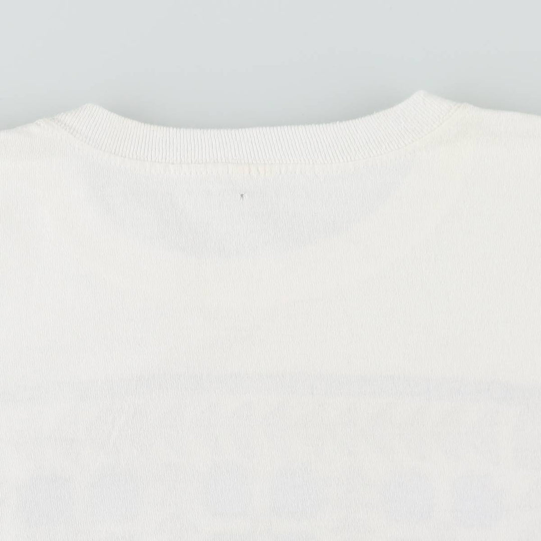 90s-era Teddy Bear Pattern Print T-Shirt, Women's Size L (approx.), Vintage unclear white type Vintage Second Hand