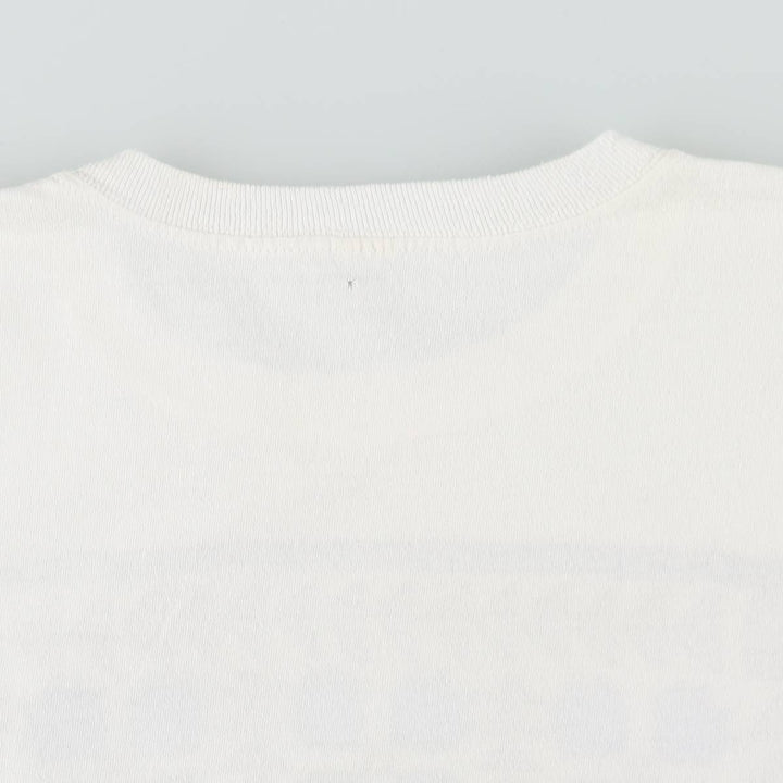 90s-era Teddy Bear Pattern Print T-Shirt, Women's Size L (approx.), Vintage unclear white type Vintage Second Hand