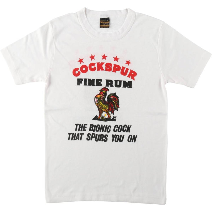 90'S BVD COCKSPUR Advertising T-shirt, Women's Size S (approx.), Vintage polyester white type Vintage Second Hand