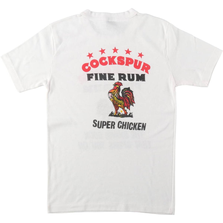 90'S BVD COCKSPUR Advertising T-shirt, Women's Size S (approx.), Vintage polyester white type Vintage Second Hand