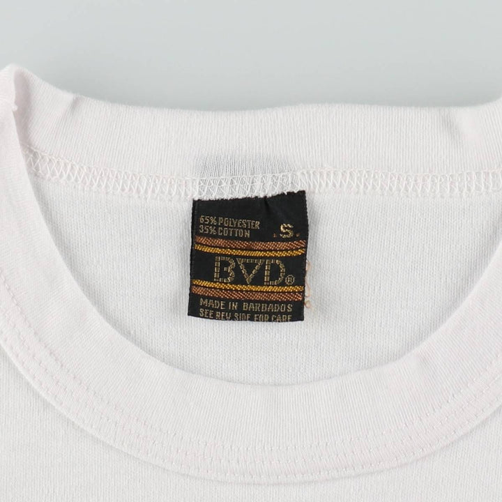 90'S BVD COCKSPUR Advertising T-shirt, Women's Size S (approx.), Vintage polyester white type Vintage Second Hand