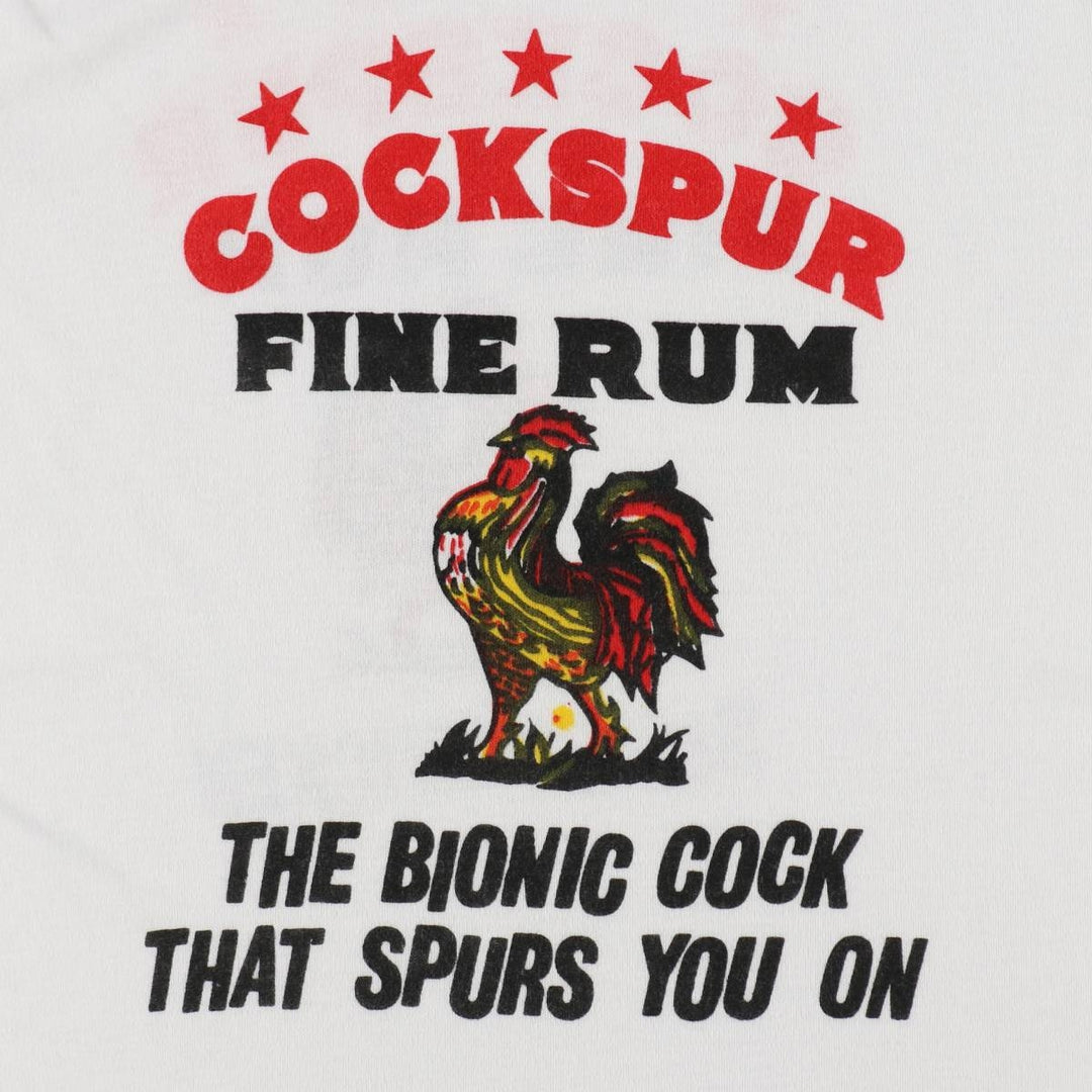 90'S BVD COCKSPUR Advertising T-shirt, Women's Size S (approx.), Vintage polyester white type Vintage Second Hand