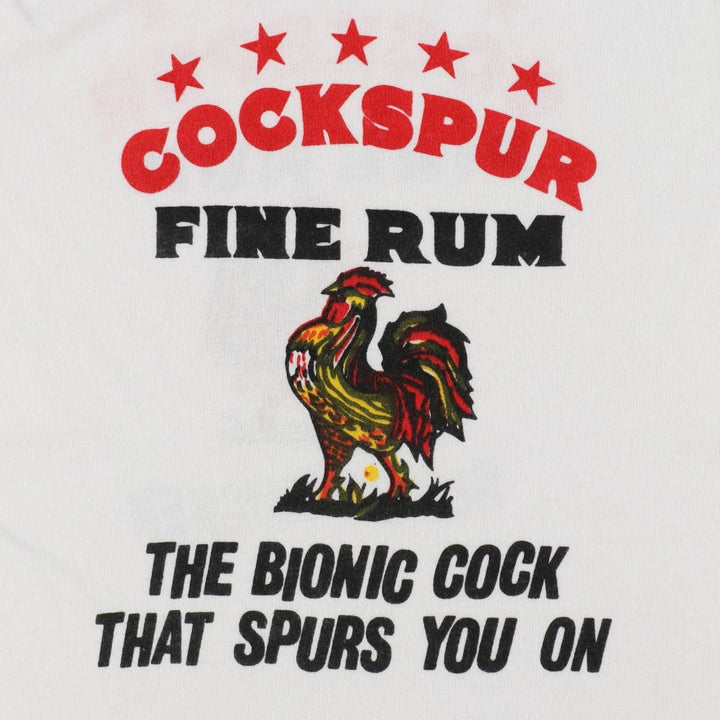 90'S BVD COCKSPUR Advertising T-shirt, Women's Size S (approx.), Vintage polyester white type Vintage Second Hand
