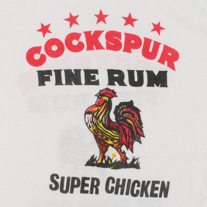90'S BVD COCKSPUR Advertising T-shirt, Women's Size S (approx.), Vintage polyester white type Vintage Second Hand