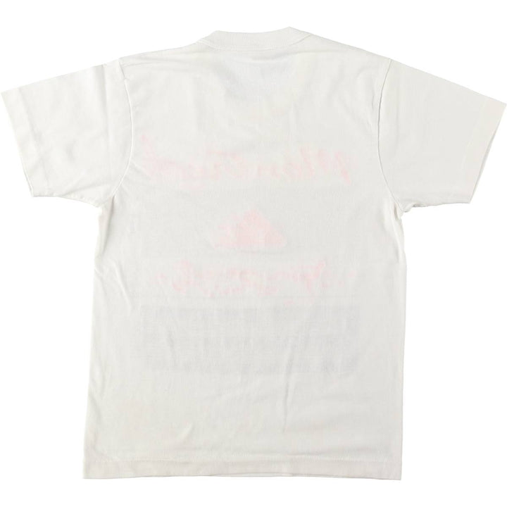 80s-90'S SPORTMAN print T-shirt, women's size XS equivalent, vintage. cotton white type Vintage Second Hand