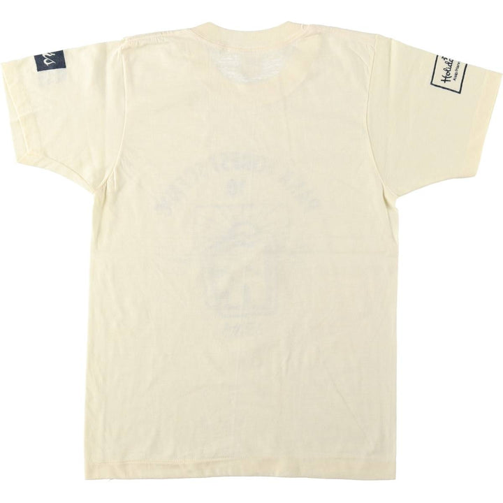 80'S SCREEN STARS Printed T-shirt Made in USA Women's S Vintage cotton unbleached Vintage Second Hand