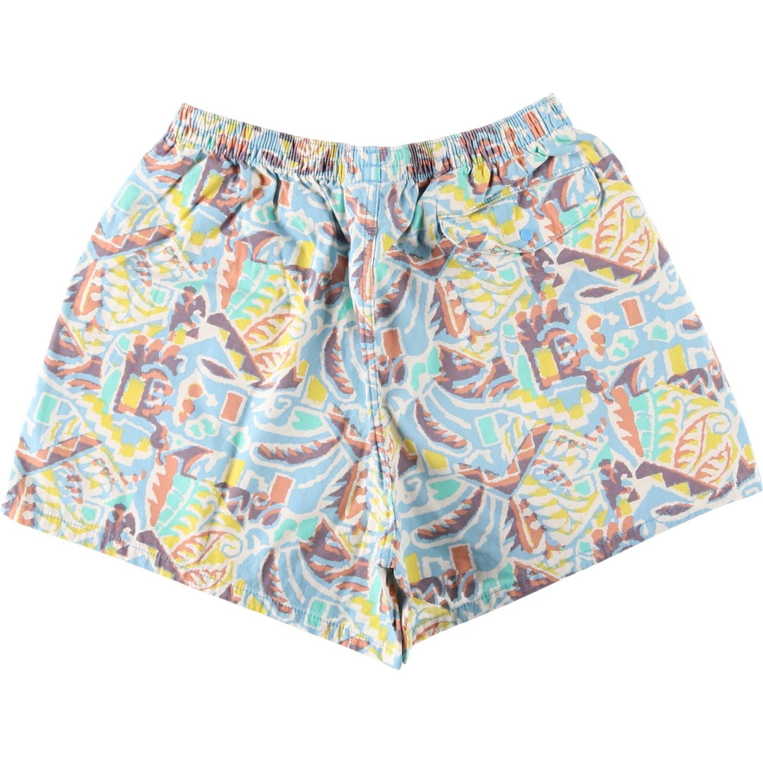 Patagonia Fun Hoggers Shorts 4-inch 57160SP23 All-over print cotton shorts, women's size M equivalent. cotton Blue type light blue Vintage Second Hand
