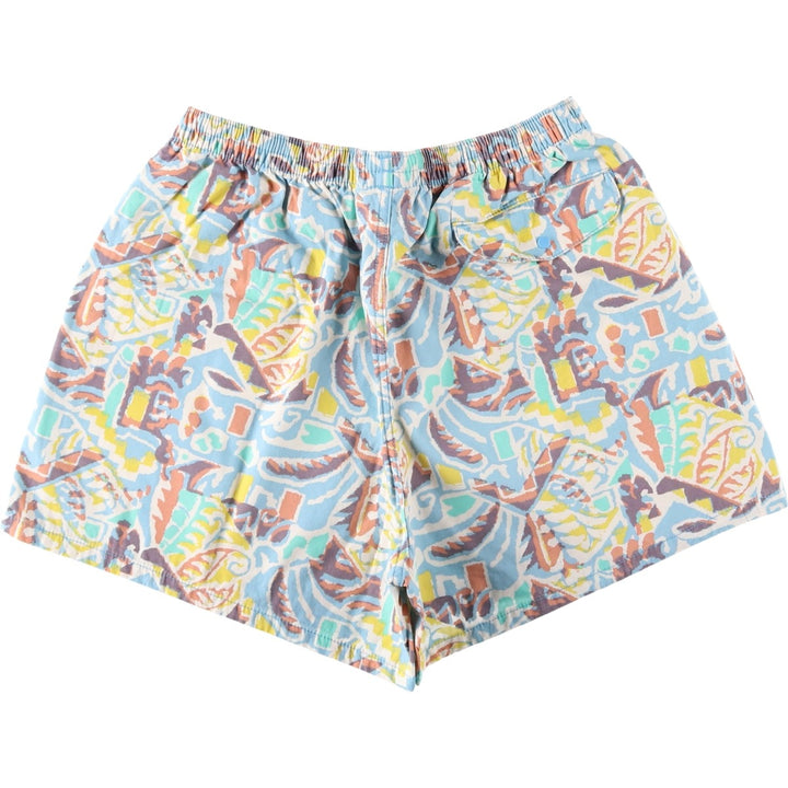 Patagonia Fun Hoggers Shorts 4-inch 57160SP23 All-over print cotton shorts, women's size M equivalent. cotton Blue type light blue Vintage Second Hand