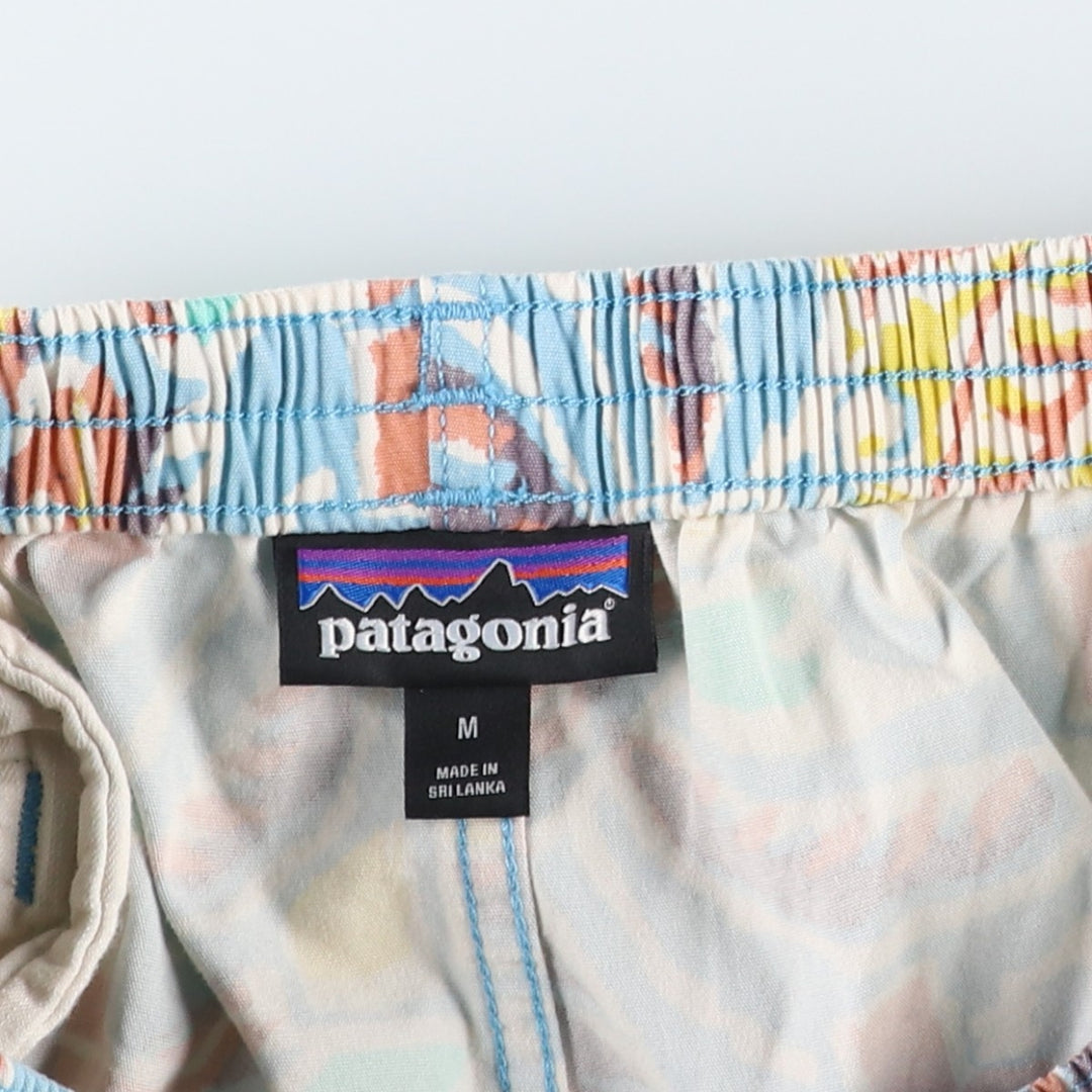 Patagonia Fun Hoggers Shorts 4-inch 57160SP23 All-over print cotton shorts, women's size M equivalent. cotton Blue type light blue Vintage Second Hand