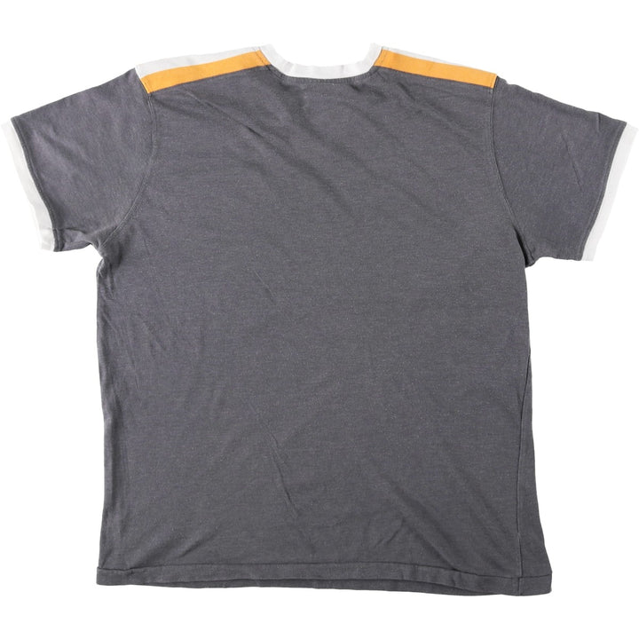 ~90'S Ace V-neck Ringer T-shirt, Men's Size L (approx.), Vintage cotton gray type Vintage Second Hand