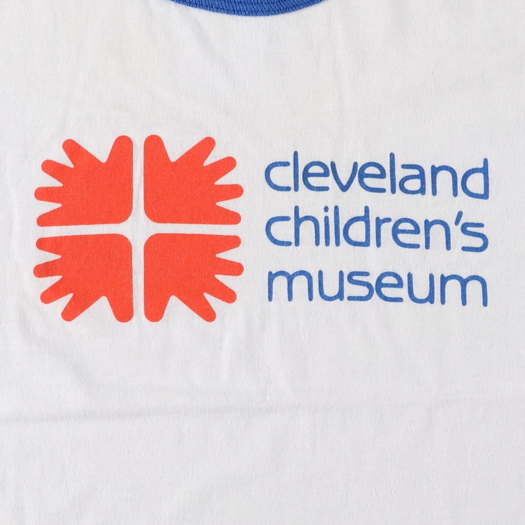 1980'S Cleveland Children's Museum Ringer T-shirt, Men's Size M (approx.), Vintage unclear white type Vintage Second Hand
