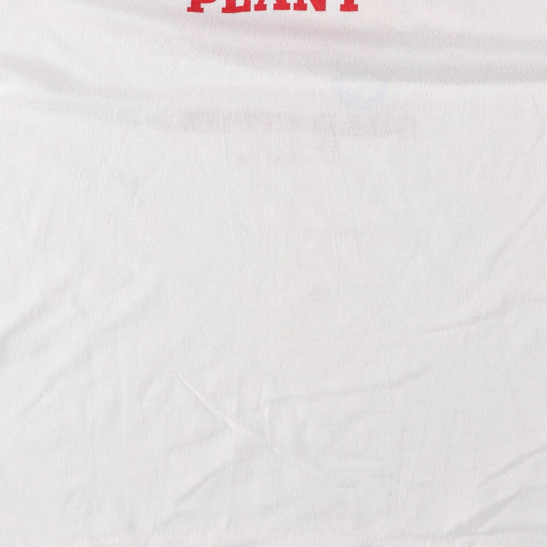 80'S sportswear GENERAL MOTORS advertising ringer t-shirt, made in USA, men's size XL equivalent. polyester white type Vintage Second Hand