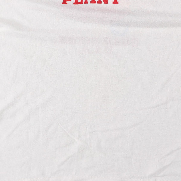 80'S sportswear GENERAL MOTORS advertising ringer t-shirt, made in USA, men's size XL equivalent. polyester white type Vintage Second Hand